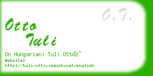 otto tuli business card